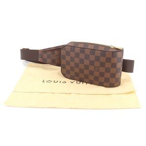 Louis Vuitton Damier Jeronimos Body Bag Waist Pouch Ebene Brown